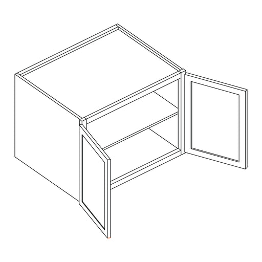 24" DEEP REFRIGERATOR WALL CABINETS - Shaker Espresso