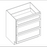 3 DRAWER BASE CABINETS- Shaker Espresso