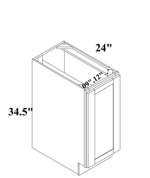 FULL HEIGHT DOOR BASE CABINET - Shaker Sage
