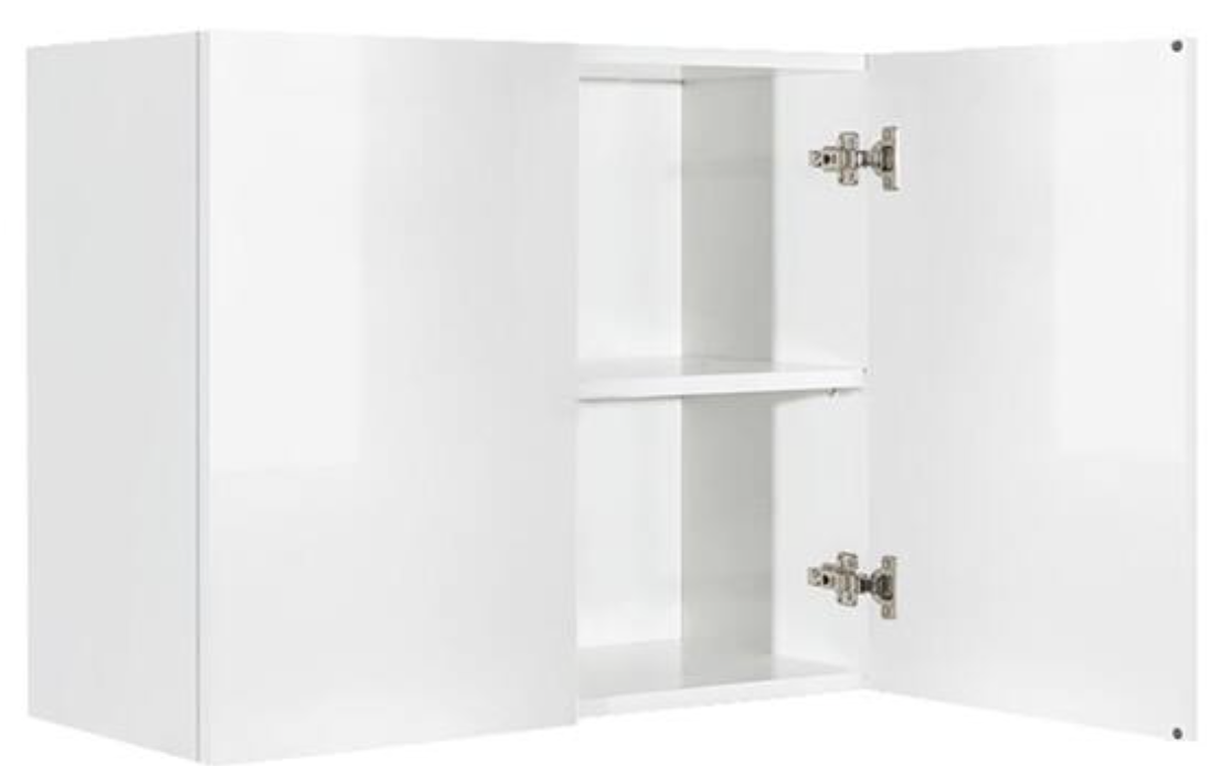 36" High WALL CABINETS - Glossy White