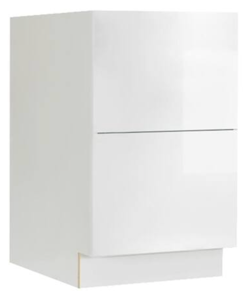 DRAWER BASE CABINETS- 2 DRAWERS - Glossy White