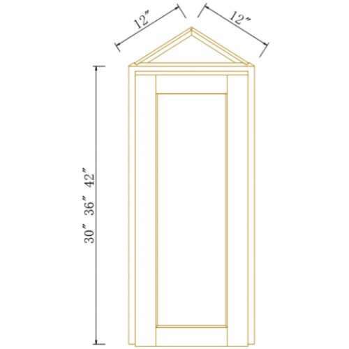 WALL END CORNER CABINET -Shaker Black