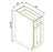 BASE WASTE BASKET CABINET- Shaker Sage