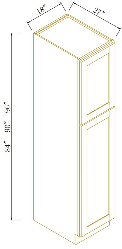 27" DEEP TALL PANTRY