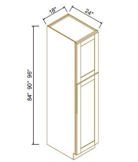 18" Wide TALL PANTRY - SINGLE DOOR