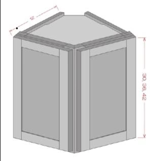 WALL END CORNER CABINET