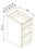 3 DRAWER CABINETS- Shaker Gray