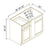 BLIND CORNER CABINET - Shaker Sage