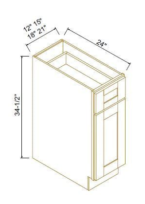 BASE CABINETS - Shaker Sage