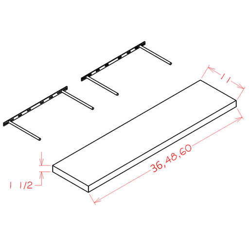 FLOATING SHELF - White