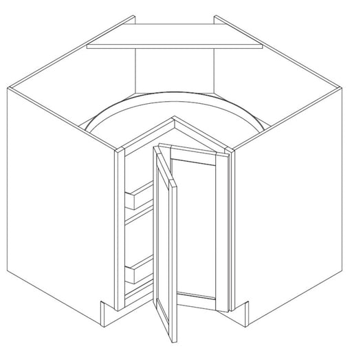 LAZY SUSAN CABINETS - Shaker Espresso