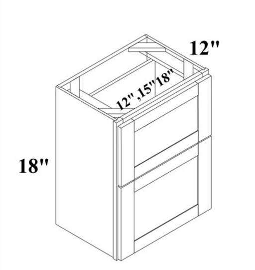 Counter Top Drawer - Shaker White