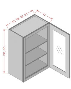 GLASS DOOR WALL CABINETS