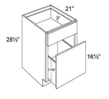 FILE DRAWER BASE - Shaker White