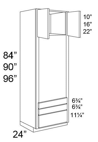 OVEN CABINET - Shaker White